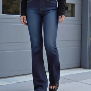 Blue Bootcut Jeans